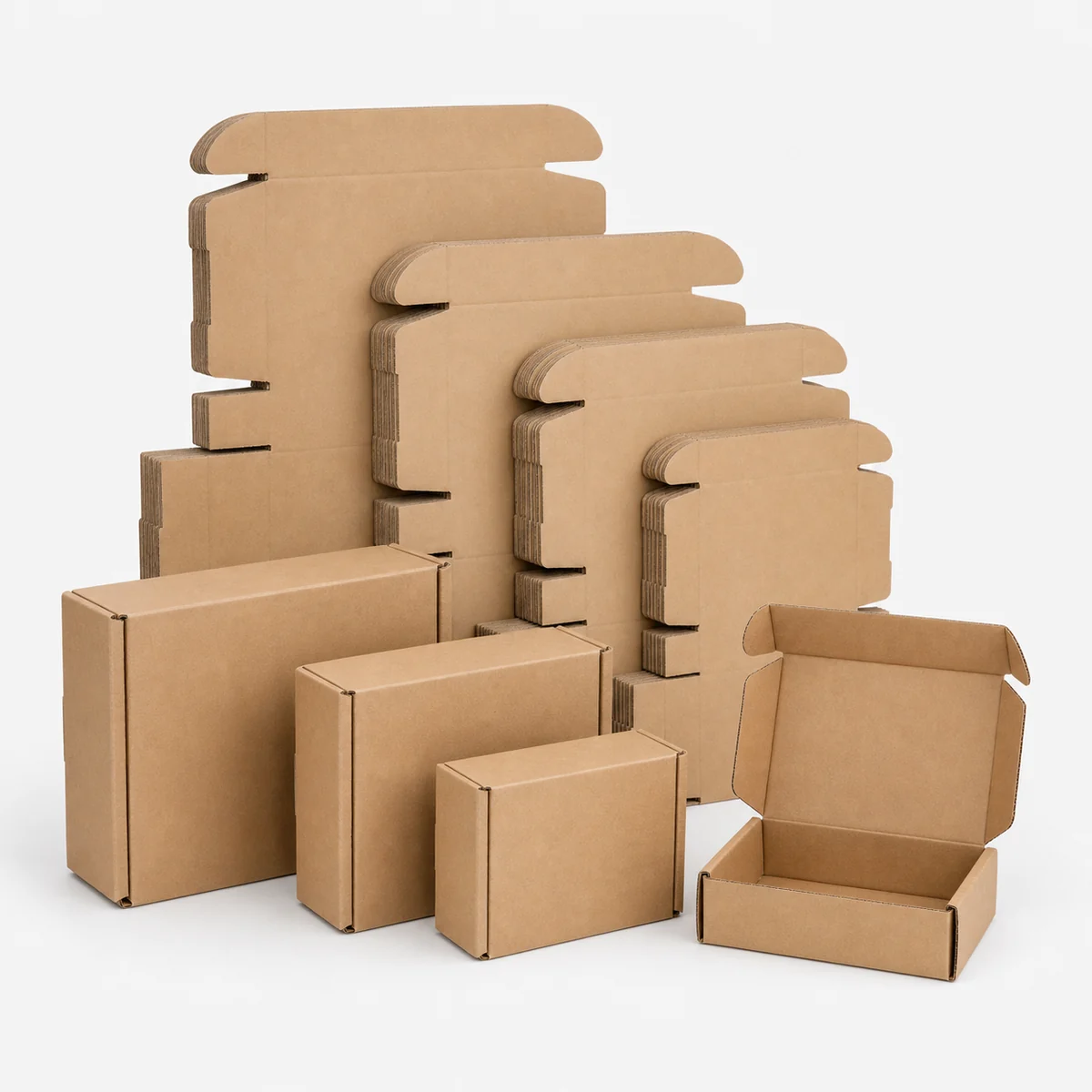 Slim kraft mailer box