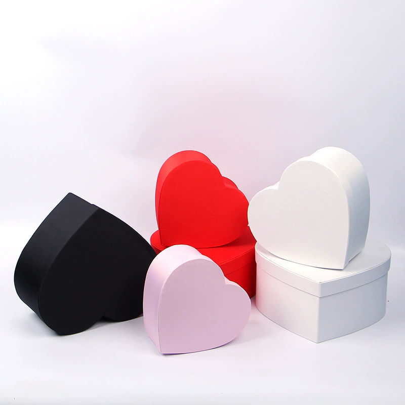 Satin-Finish Heart Gift Box Set - 3 Nested Sizes