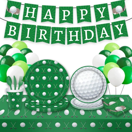 Golf Birthday Party Tableware Set