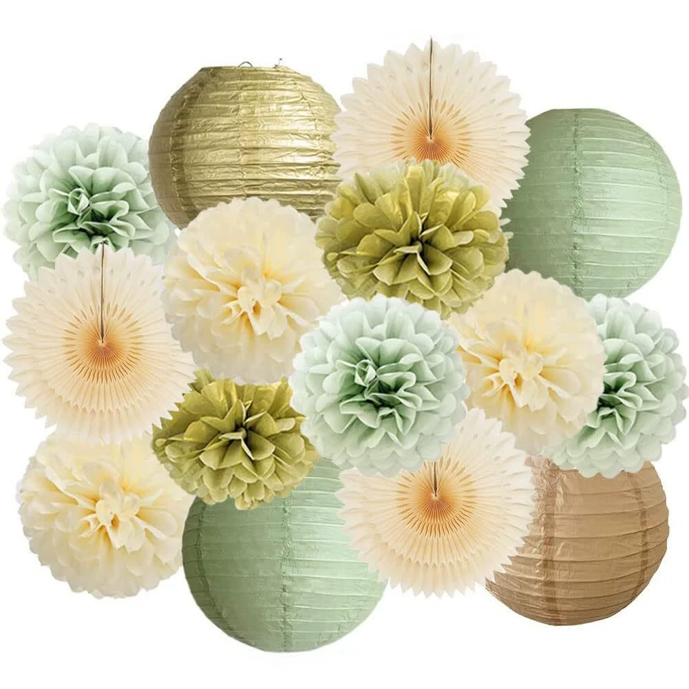 Sage Garden Paper Decoration Set