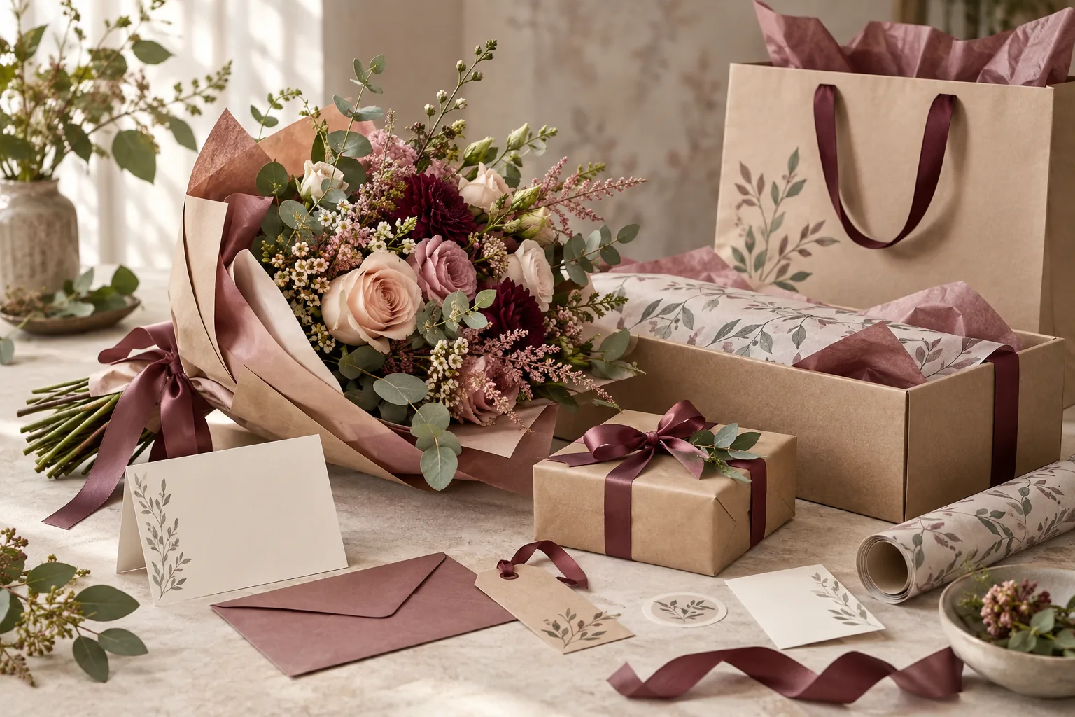 Flower and gift packaging system